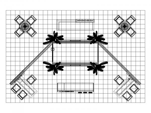 VK-5214 Island Trade Show Exhibit -- Plan View
