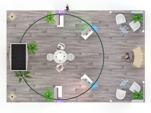 ECO-6126 Sustainable Display - Plan View